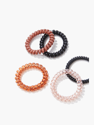 Jelly Spiral Hair Tie Set