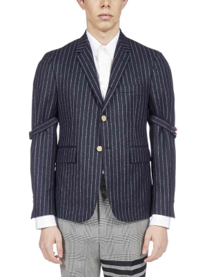 Thom Browne Chalk Stripe Armband Blazer