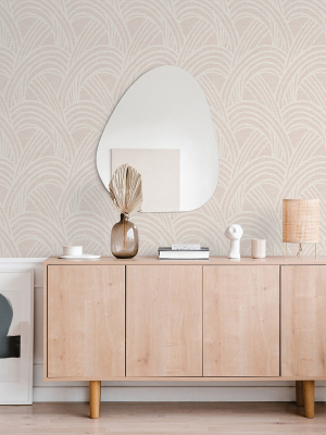 Farrah Blush Geometric Wallpaper From The Scott Living Ii Collection By Brewster Home Fashions