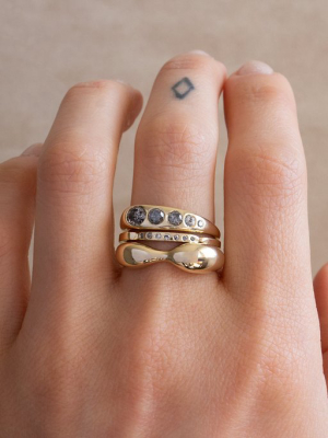 Figure Ring / 14k Yellow, White, Or Rose Gold