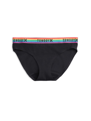 First Line Leakproof Bikini - Black Rainbow