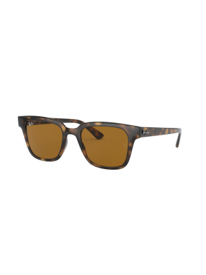 Ray-ban Rb4323 710/33 Unisex Square Lifestyle Sunglasses Tortoise