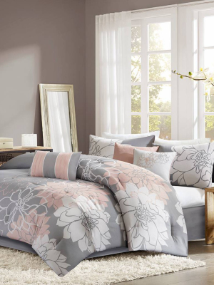 Twin/twin Xl Jane Comforter Set - Gray/blush