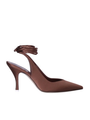 The Attico Venus Ankle Tie Pumps