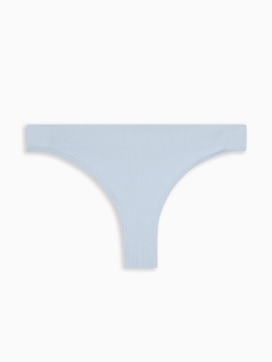 Pale Blue Seamless Thong