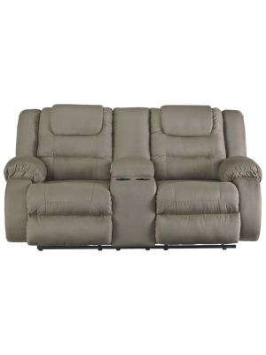 Segburg Double Reclining Loveseat With Console Gray - Signature Design By Ashley