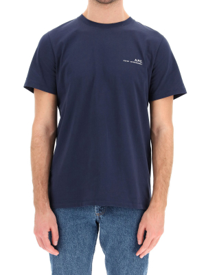 A.p.c. Raymond Logo Embroidered T-shirt