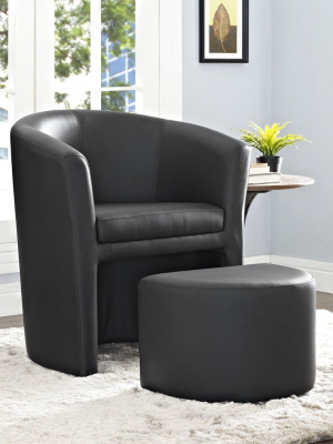 Diverge Chair & Ottoman