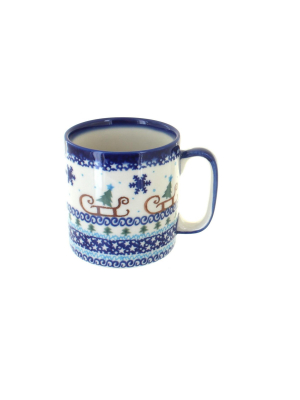 Blue Rose Polish Pottery Noel Nights Coffee Mug