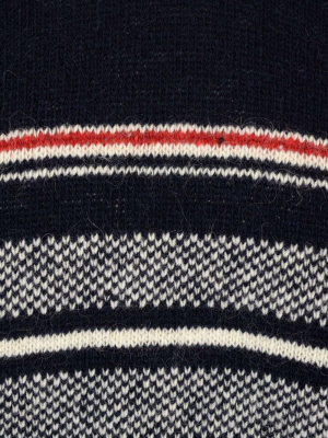 Thom Browne Rwb Stripe Crewneck Jumper