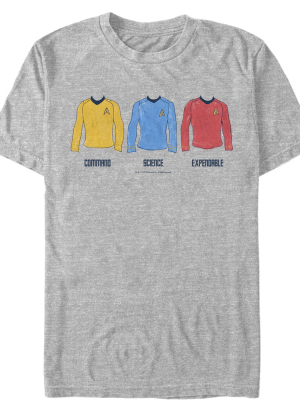 Men's Star Trek Shirt Color Rankings T-shirt