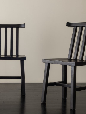 Pair Of Ebony San Miguel Dining Chairs