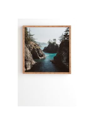 Garrett Lockh Pirates Cove Framed Wall Art Blue - Society6