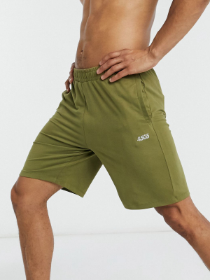 Asos 4505 Yoga Shorts In Soft Touch Jersey