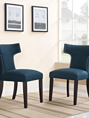 Swerve Fabric Dining Chair