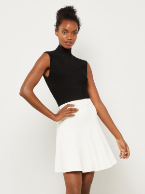 Sleeveless Turtleneck Crop Top