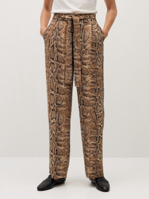 Snake Print Pants