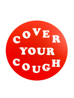 Cover Your Cough Sticker