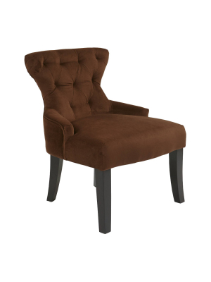 Curves Hour Glass Accent Chair Velvet - Osp Home Furnishings