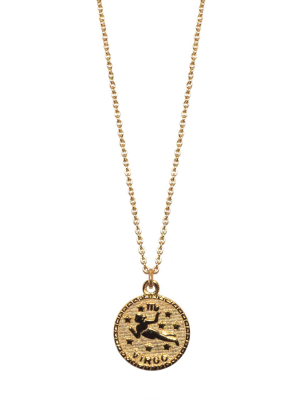 Sterling Virgo Zodiac Necklace