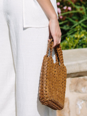 Capri Woven Leather Bag
