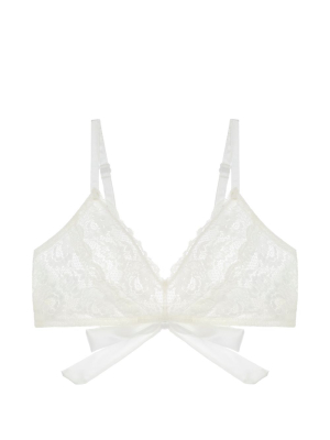 Never Say Never Tie Me Up Triangle Bralette