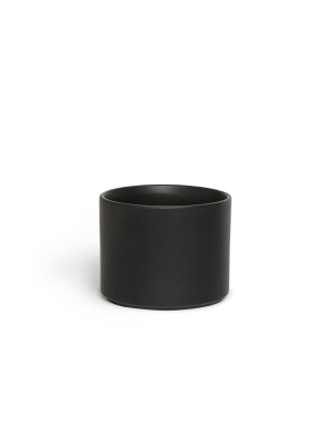 Black Cylinder Planter