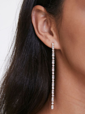 Faux Gem Drop Earrings