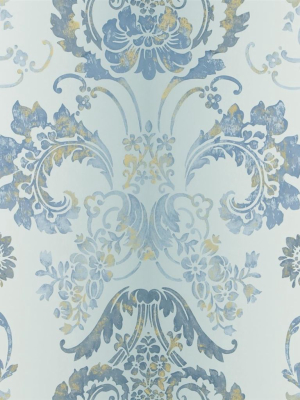 Kashgar Wallpaper In Zinc From The Edit Vol. 1 Collection By Designers Guild