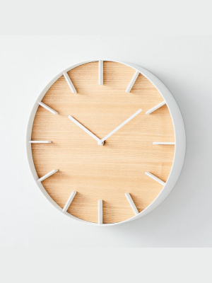 Wood-faced Wall Clock