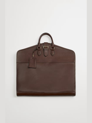 Brown Embossed Garment Bag