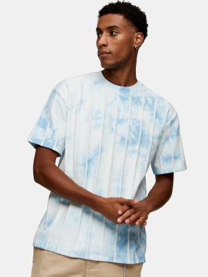 Blue Tie Dye Stripe T-shirt