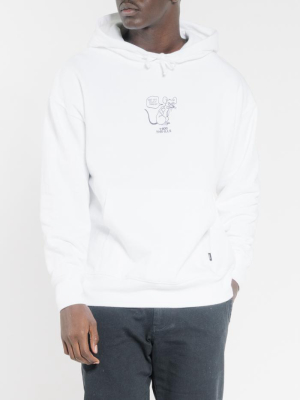 Stinkin Rat Slouch Pull On Hood - White