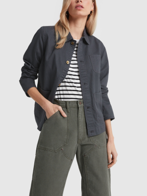 Cotton Herringbone Worker Jacket