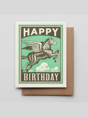 Pegasus Birthday Card