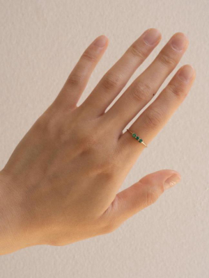 3s Emerald Ring