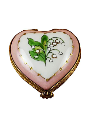 Lily Of The Valley Mini Heart Limoges