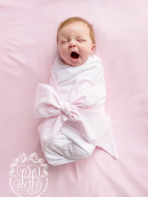 Bow Swaddle <sup>&reg;</sup> - Palm Beach Pink Dallas Dot