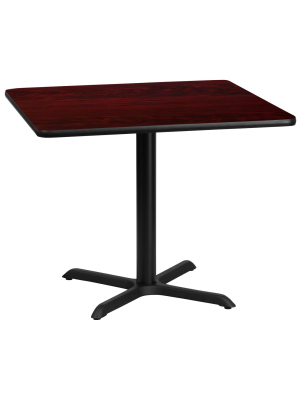 Flash Furniture 36'' Square Laminate Table Top With 30'' X 30'' Table Height Base