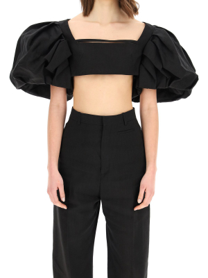 Jacquemus Le Haut Camargue Puff Sleeve Top