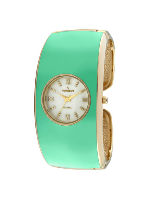 Women's Peugeot Enamel Cuff Watch