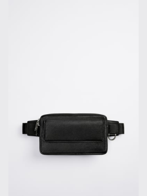 Flat Belt Bag With Flap