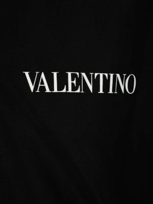 Valentino Logo Print Hooded Jacket