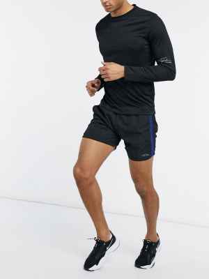 Topman Gym Sports Shorts In Black
