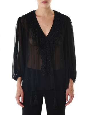 Fringed Tasseled Blouse (s260-c60-999)