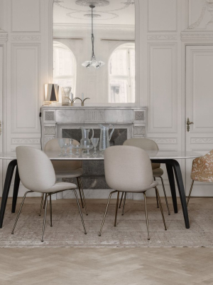 Gubi Dining Table: Elliptical + Marble Top