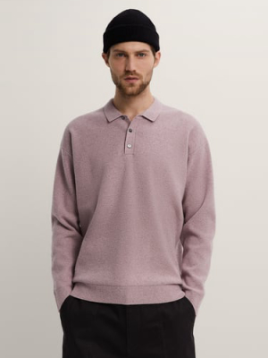 Boiled Wool Polo Sweater