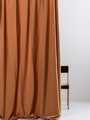 Egyptian Cotton Curtain Col. Amber - Extra Wide ( Col 26 )