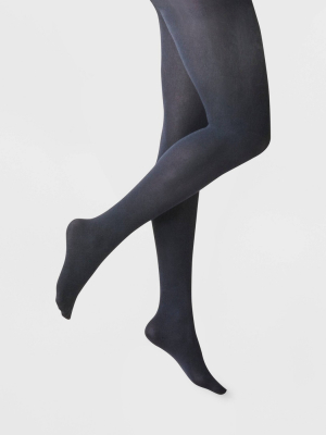 Women's 50d Opaque Control Top Tights - A New Day™ Navy