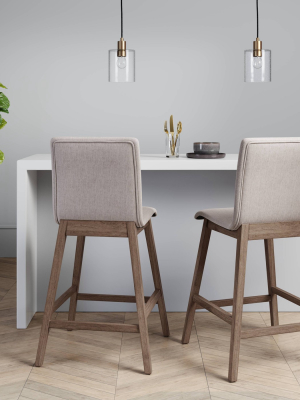 Meares Armless Counter Height Barstool Beige - Project 62™